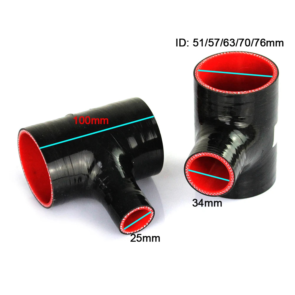 R-EP T Shape Silicone Tube 51 57 63mm for 25 34mm Turbo Blow off BOV T