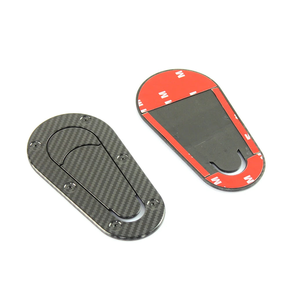 R-EP Universal Car Carbon Fiber Sticker for Hood Lock Racing Bonnet