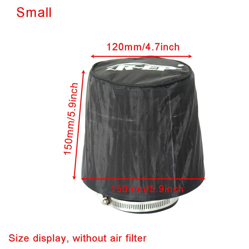 R-EP Universal Car Cone Air Filter Protective Cover Waterproof
