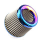 Car Air Intake Filter Cleaner Stainless Steel Burnt Blue 3" 76mm