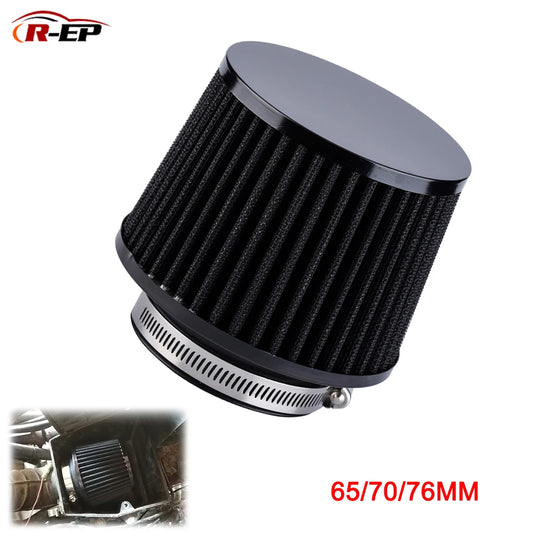 R-EP Universal Car Air Intake Filter 76MM 70mm 65mm Performance High